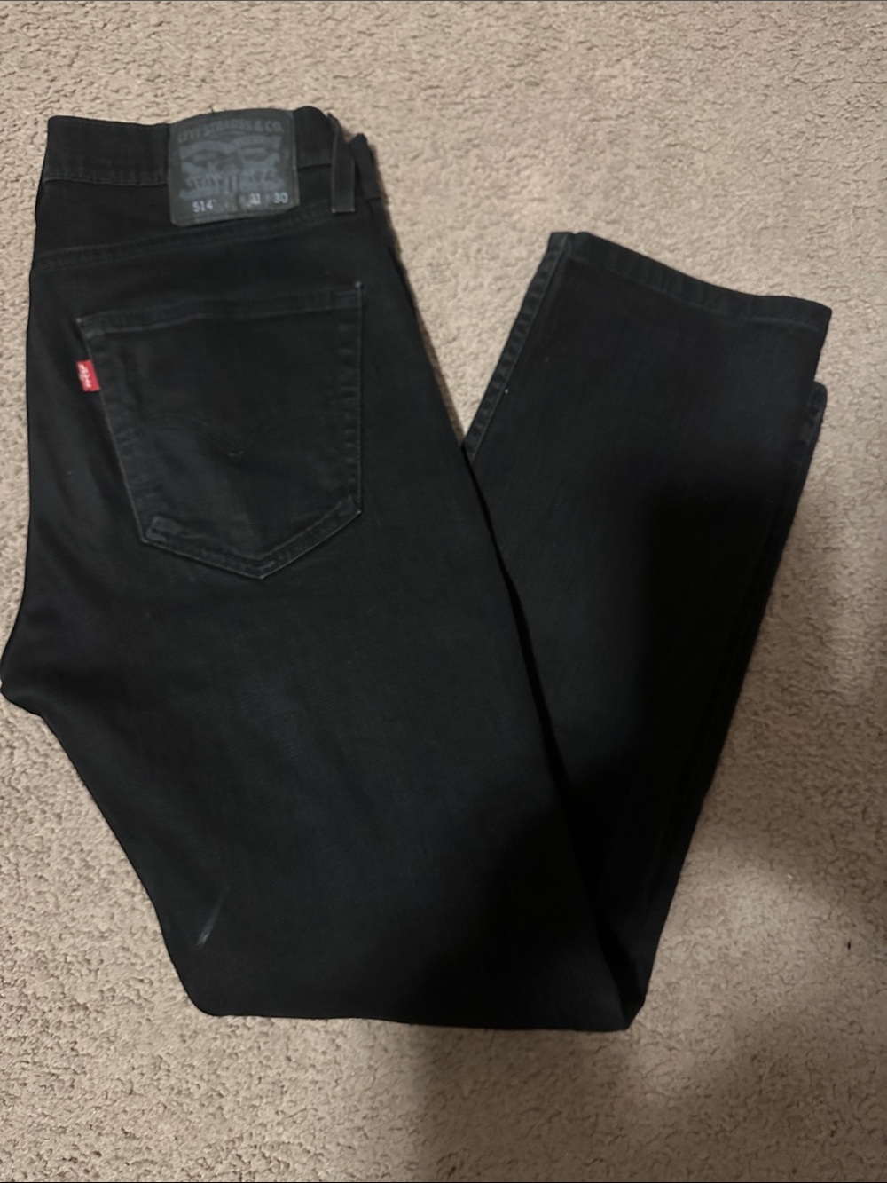 Levi's Black Men's Slim Straight Jeans